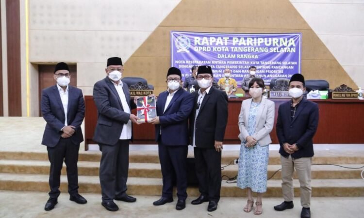 KUA dan PPAS APBD Tangsel Tahun 2022 Disahkan Rp2,9 Triliun
