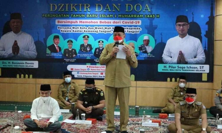 Sambut Tahun Baru Islam 1443 H, Tangsel Gelar Zikir dan Doa “Bersimpuh Memohon Bebas Dari Covid-19”