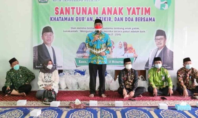 Peringati 10 Muharram 1443 H, Kemenag Tangsel Gelar Santunan Anak Yatim