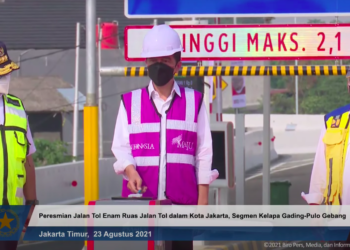 Presiden Jokowi Resmikan Jalan Tol Kelapa Gading – Pulo Gebang Sepanjang 9,3 Kilometer