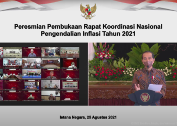 Presiden Jokowi Buka Rakornas Pengendalian Inflasi 2021