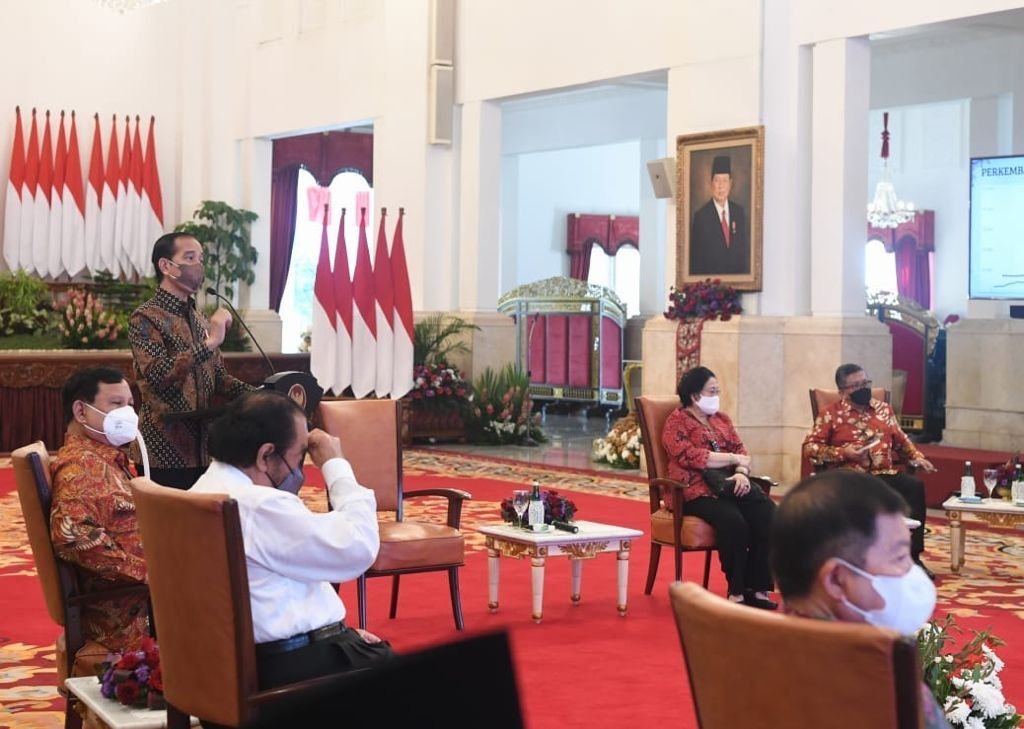 Bertemu Pimpinan Partai Koalisi, Presiden Beberkan Angka-Angka