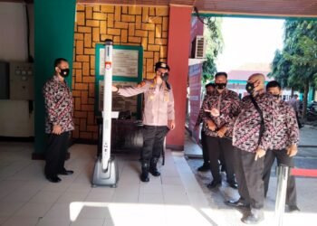 Di Kegiatan Gerakan Vaksinasi Mahasiswa Nasional, Personel Ditpamobvit Lakukan Pengamanan VIP