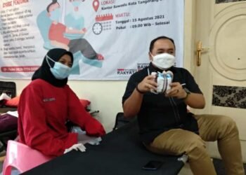 HUT ke-3, Bawaslu Tangsel Gelar Donor Darah