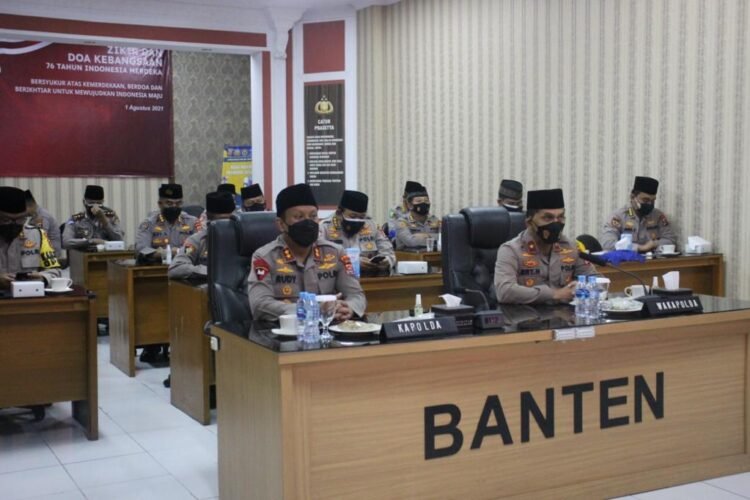 Kapolda Banten Turut Hadir Zikir dan Doa Kebangsaan 76 Tahun Indonesia Merdeka