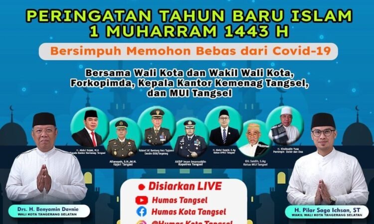 Live Streaming: Dzikir dan Doa Peringatan Tahun Baru Islam 1 Muharram 1443 H Pemerintah Kota Tangsel