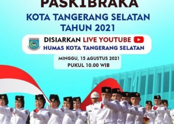 Live Streaming: Pengukuhan Paskibraka Kota Tangerang Selatan Tahun 2021