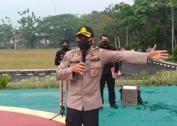 Pimpin Apel Pagi, Kabid Humas Polda Banten Sampaikan SOP Bidhumas