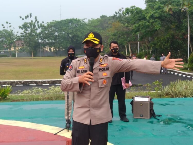 Pimpin Apel Pagi, Kabid Humas Polda Banten Sampaikan SOP Bidhumas