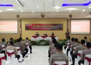 Polda Banten Gelar Pelatihan Tracer Covid-19 Kepada Personel Gabungan di Bawah Baharkam Polri