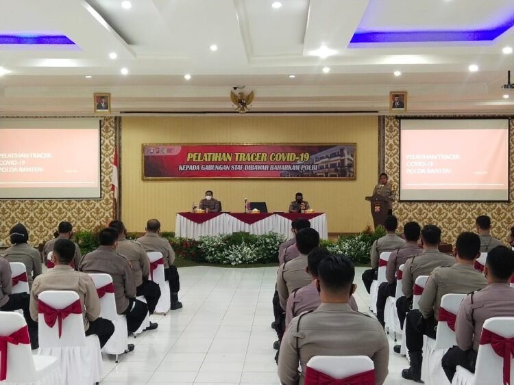 Polda Banten Gelar Pelatihan Tracer Covid-19 Kepada Personel Gabungan di Bawah Baharkam Polri