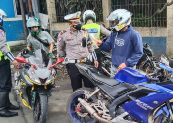 Polres Tangsel Tilang Moge Tak Dilengkapi Surat