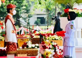 Presiden Jokowi Pimpin Upacara Peringatan Detik-Detik Proklamasi Kemerdekaan RI Tahun 2021