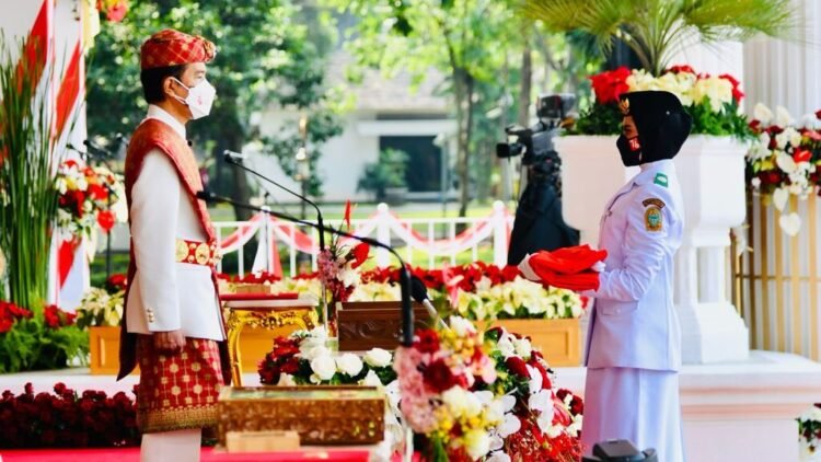 Presiden Jokowi Pimpin Upacara Peringatan Detik-Detik Proklamasi Kemerdekaan RI Tahun 2021