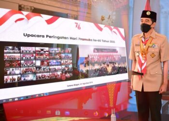 Presiden Jokowi: Pramuka Harus Jadi Pelopor Disiplin Protokol Kesehatan