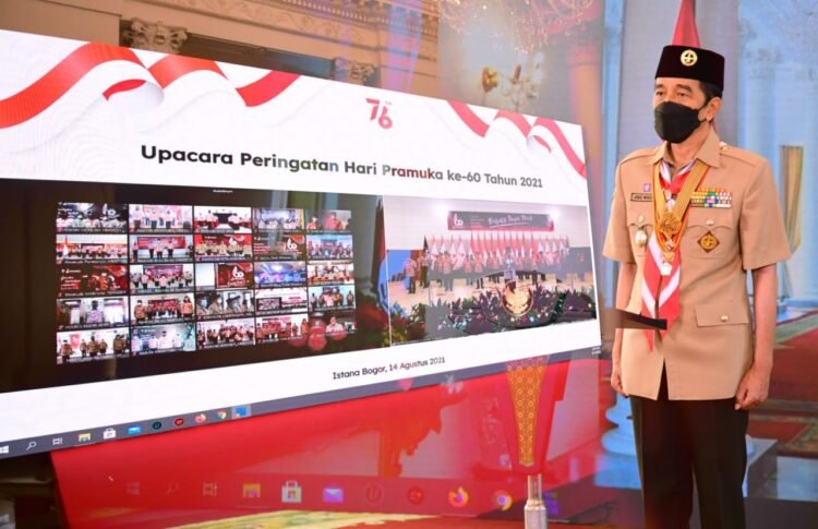 Presiden Jokowi: Pramuka Harus Jadi Pelopor Disiplin Protokol Kesehatan
