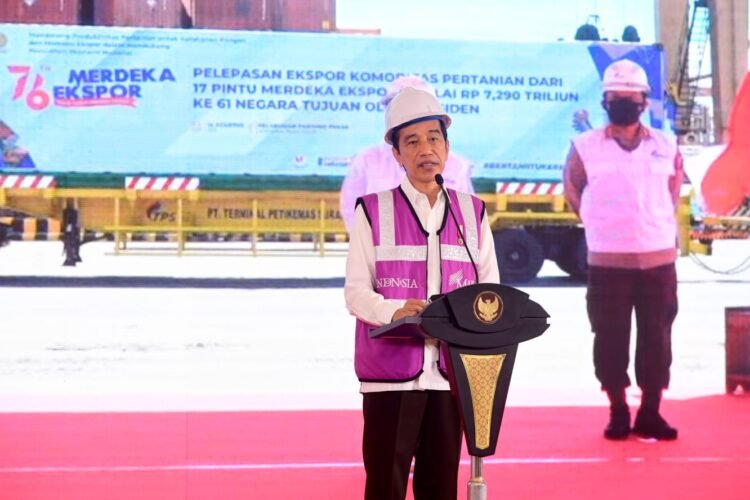 Presiden Lepas Ekspor Komoditas Pertanian dari 17 Pintu