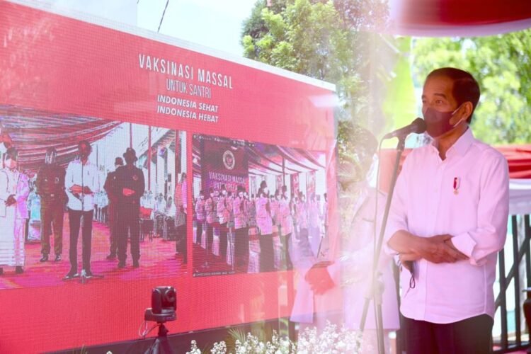 Saat Para Santri Menyampaikan Harapannya kepada Presiden Jokowi