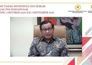 Silaturahmi dengan 69 Orang PNS Purnatugas, Seskab: Teruslah Berkarya di Tengah Masyarakat