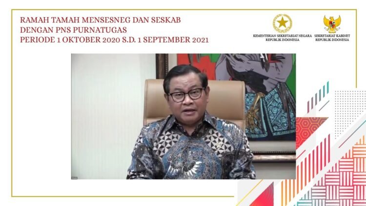 Silaturahmi dengan 69 Orang PNS Purnatugas, Seskab: Teruslah Berkarya di Tengah Masyarakat