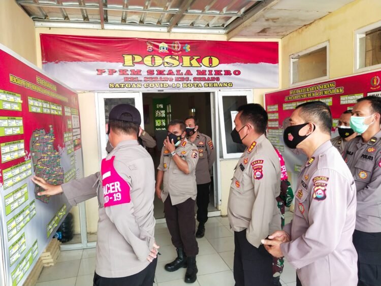 Tim Korbinmas Baharkam Mabes Polri Lakukan Pengecekan Penerapan 3T di Kota Serang