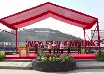 Presiden Jokowi Resmikan Bendungan Way Sekampung di Pringsewu