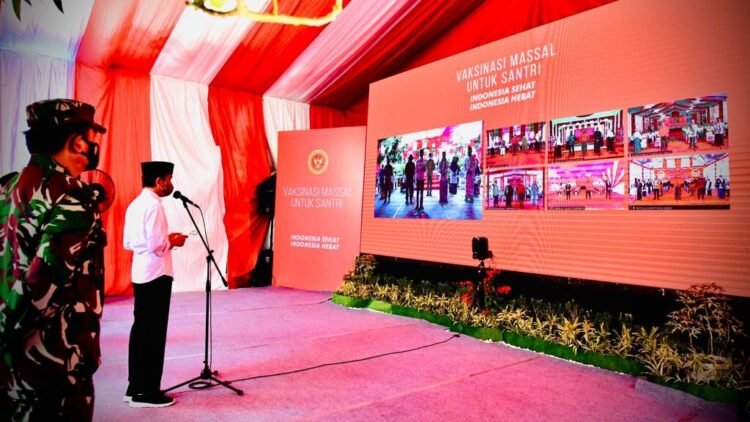 Presiden Apresiasi Dukungan Ponpes terhadap Program Vaksinasi Covid-19