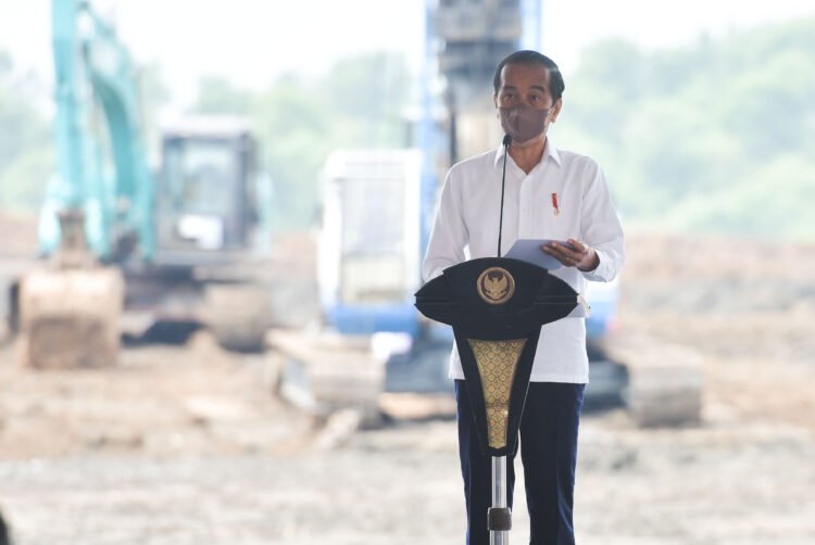 Presiden Jokowi Groundbreaking Pabrik Baterai Kendaraan Listrik Pertama di Indonesia