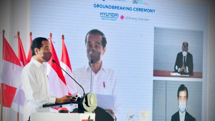 Presiden Jokowi Groundbreaking Pembangunan Pabrik Baterai Kendaraan Listrik Pertama di Asia Tenggara