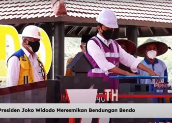Presiden Jokowi Resmikan Bendungan Bendo di Kabupaten Ponorogo