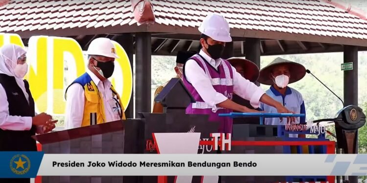 Presiden Jokowi Resmikan Bendungan Bendo di Kabupaten Ponorogo
