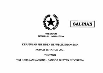 Presiden Jokowi Terbitkan Keppres 15/2021 tentang Tim Gernas Bangga Buatan Indonesia