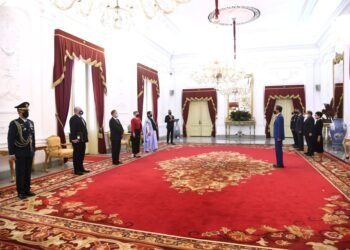 Presiden Jokowi Terima Surat Kepercayaan Empat Dubes Negara Sahabat