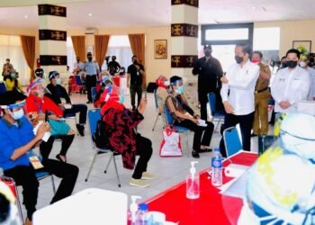 Presiden Tinjau Langsung Program Vaksinasi bagi Masyarakat di Provinsi Lampung