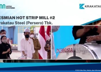 Resmikan Pabrik Baja Berteknologi Terbaru, Presiden Minta Krakatau Steel Penuhi Kebutuhan Dalam Negeri
