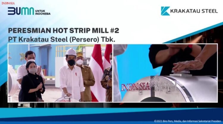 Resmikan Pabrik Baja Berteknologi Terbaru, Presiden Minta Krakatau Steel Penuhi Kebutuhan Dalam Negeri