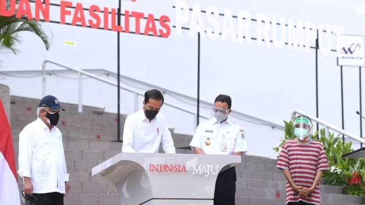 Resmikan Rusun Pasar Rumput, Presiden: Permudah Aktivitas Ekonomi Masyarakat