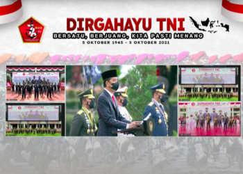 HUT ke-76 TNI, Presiden: Keberhasilan Penanganan COVID-19 Tak Lepas dari Peran TNI