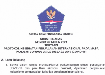 Berlaku Mulai 14 Oktober, Inilah Edaran Satgas COVID-19 tentang Perjalanan Internasional di Masa Pandemi