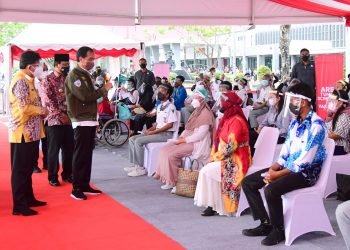 Capaian Masih Rendah, Presiden Minta Vaksinasi di Kalsel Dipercepat