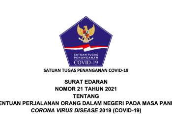 Inilah Edaran Terbaru Satgas COVID-19 tentang Ketentuan Perjalanan Dalam Negeri