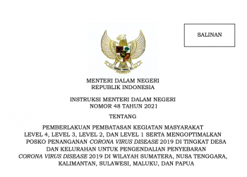 Inilah Wilayah PPKM di Luar Jawa-Bali Periode 5 Hingga 18 Oktober 2021