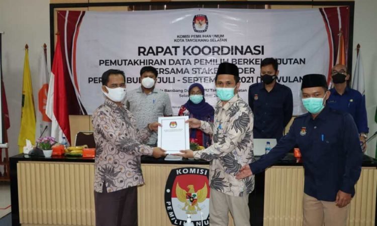 KPU Tangerang Selatan Gelar Rapat Koordinasi Daftar Pemilih Berkelanjutan Triwulan III