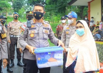 Kampus Polri Peduli, SPN Mandalawangi Polda Banten Laksanakan Bansos