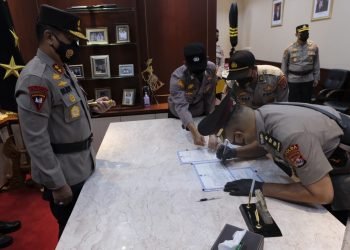 Kapolda Banten Pimpin Upacara Sertijab Dirbinmas Polda Banten