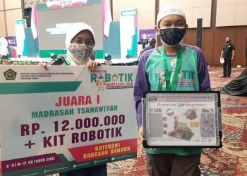 MRC 2021 Kemenag RI, Tim Robotik MTsN 1 Tangsel Raih Juara 1