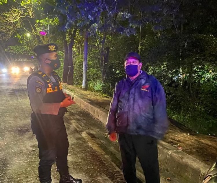 Melalui Patroli Dialogis, Ditsamapta Polda Banten Berikan Imbauan Prokes