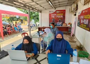 Polsek Legok Vaksinasi 160 Warga
