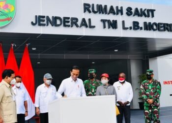 Presiden Resmikan Rumah Sakit Modular Jenderal TNI L.B. Moerdani di Merauke