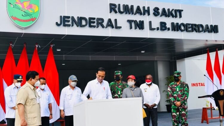 Presiden Resmikan Rumah Sakit Modular Jenderal TNI L.B. Moerdani di Merauke